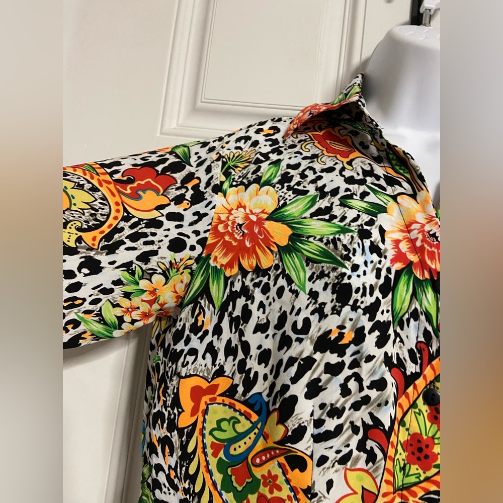 6- Joanna Multiprint Button Up Shirt View 4
